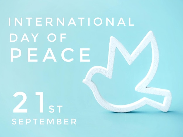 9月21日 国際平和の日 白い