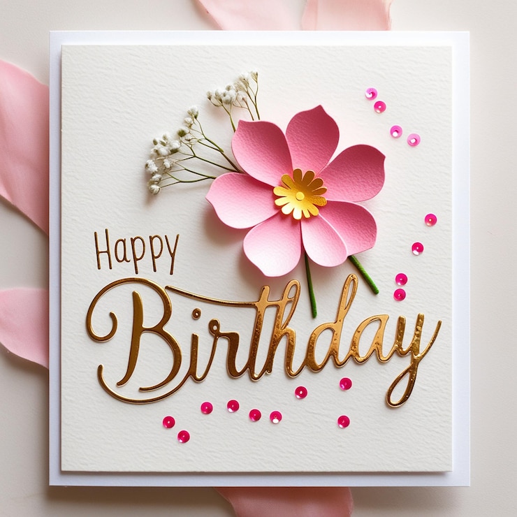 Photo a poster with the words happy birthday on it