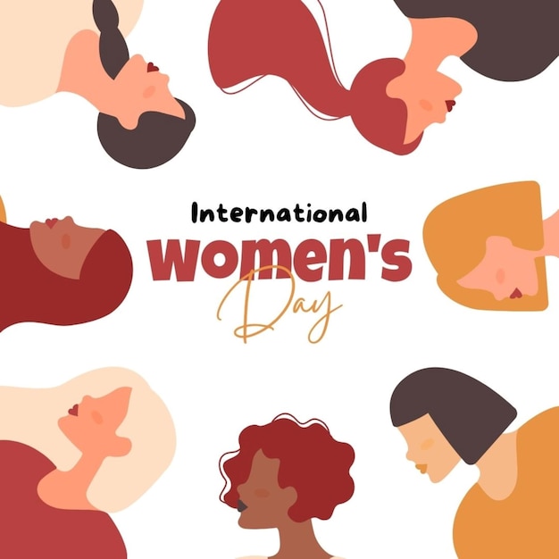 a poster with the words international womens day on it