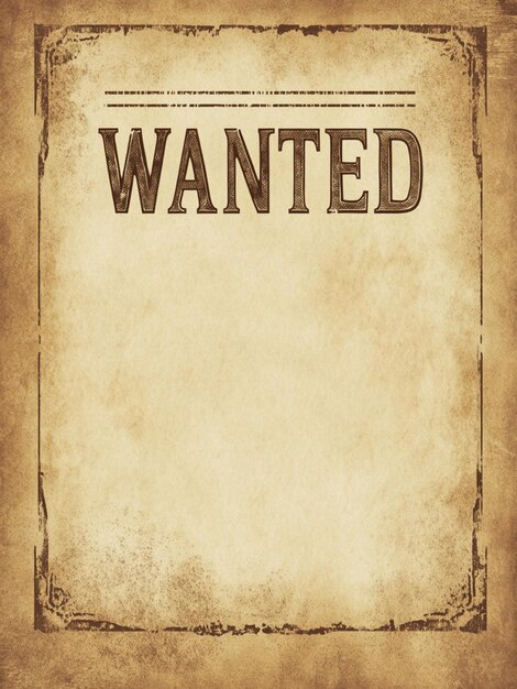 poster with the words wanted