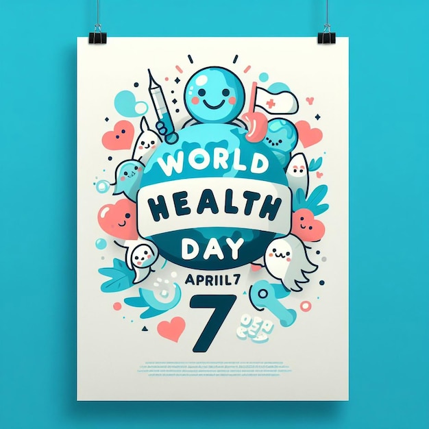 a poster with the worlds health day on it