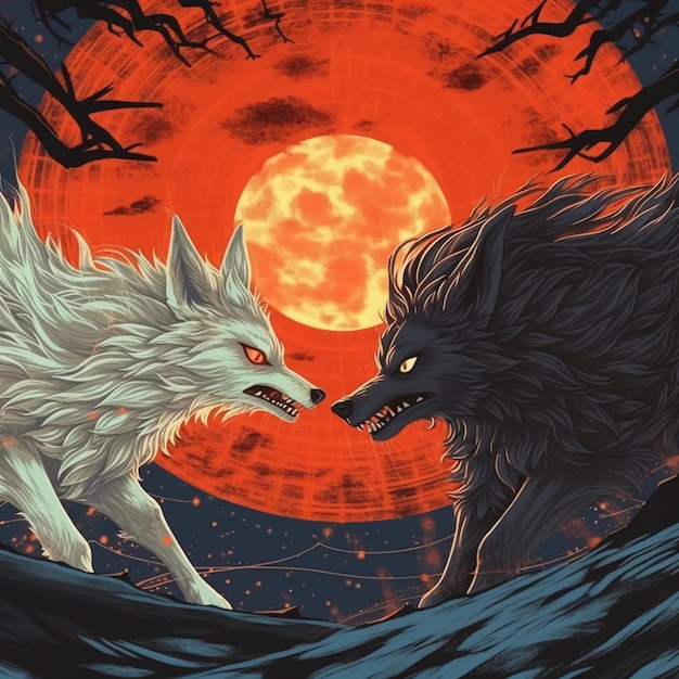 A poster for the wolf and the moon