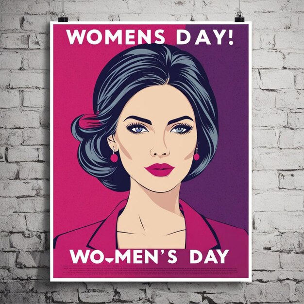 a poster for womens day days day day