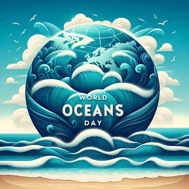 a poster for world day of oceans day