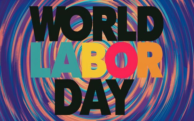 Photo a poster for world day with a colorful background that says world day