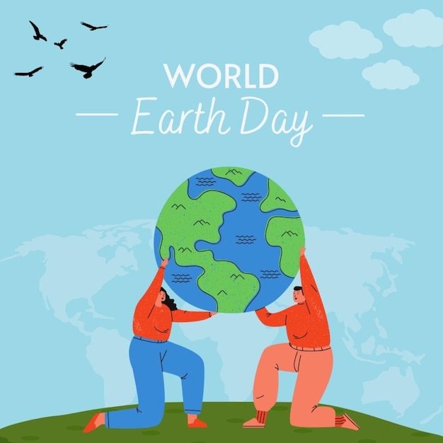a poster for world day with a quote about earth day