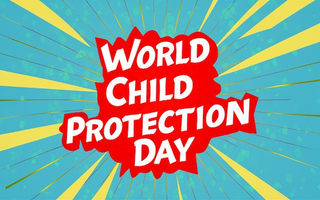 a poster for world protection day with a yellow background