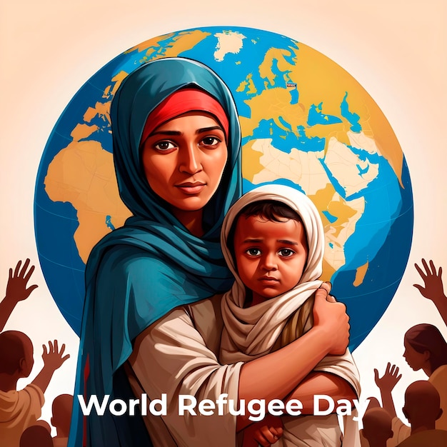 Poster for world refugee day