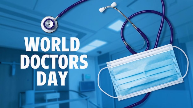 a poster for the world  s world day with a stethoscope