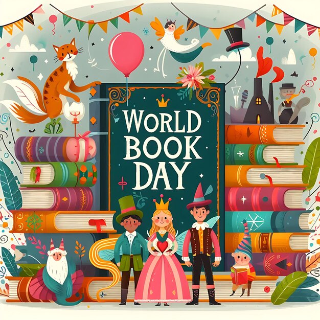 a poster for the worlds largest book day