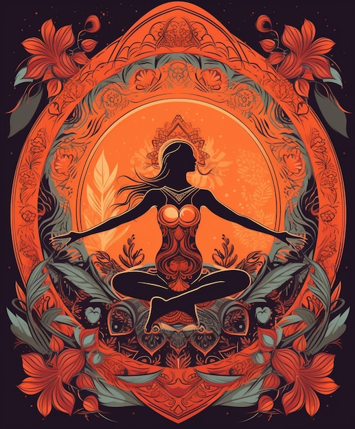 A poster for the yoga of the sun