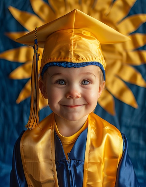 Poster for a young childs graduation The topic is the future is bright Use bright