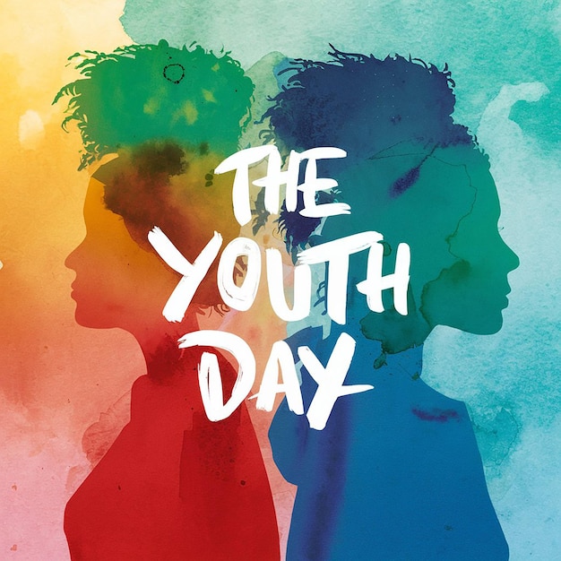 Foto un manifesto per la giornata della gioventù con il testo giornata dei gioventú