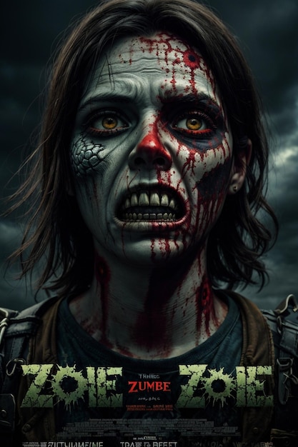 Poster for a zombie movie