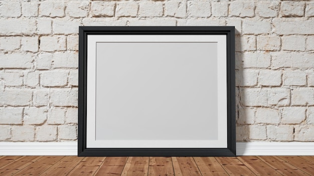 Posterframe mockup met loft interieur achtergrond