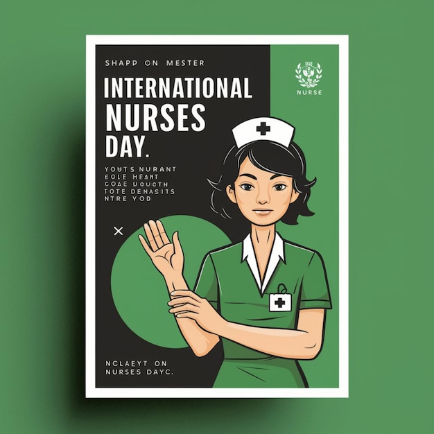 Posterontwerp voor de Internationale Dag van de Verpleegsters