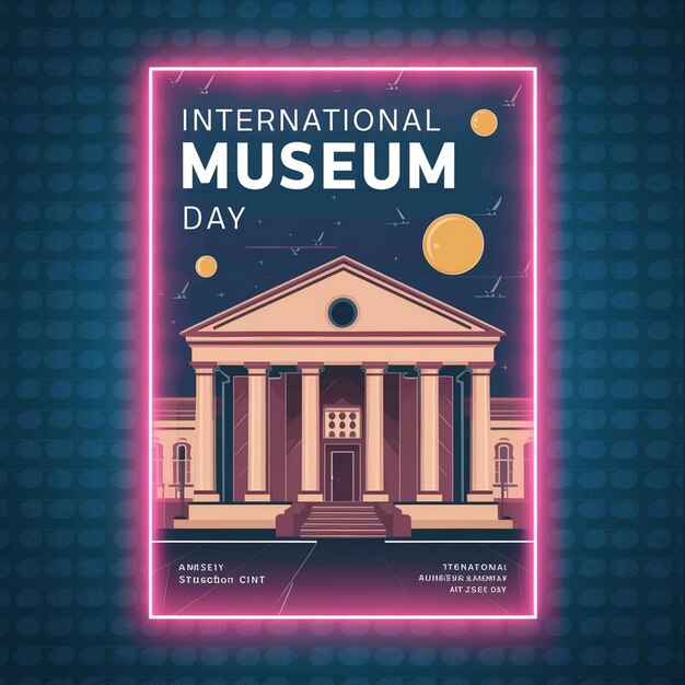 Foto posterontwerp voor de internationale museumdag