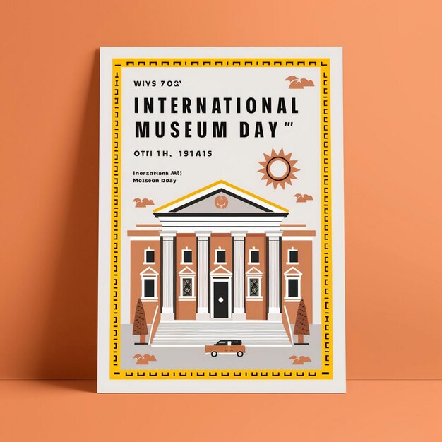 Foto posterontwerp voor de internationale museumdag