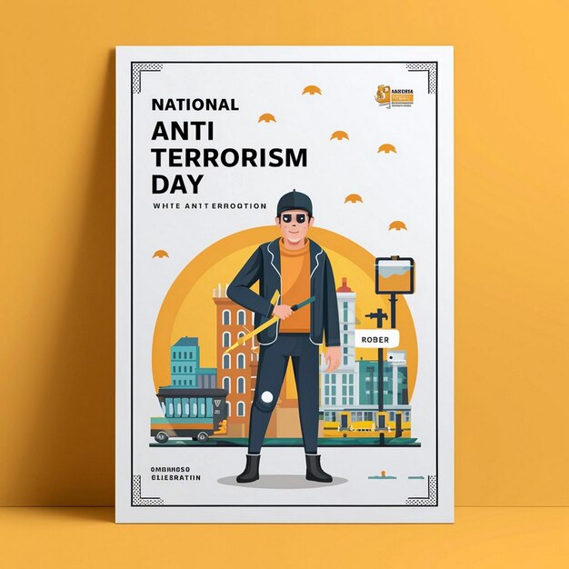 Posterontwerp voor de Nationale Dag tegen het Terrorisme