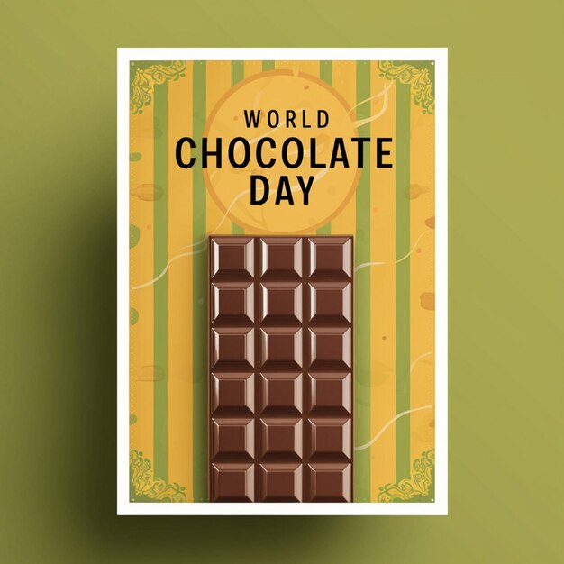 Posterontwerp voor de Werelddag van de Chocolade