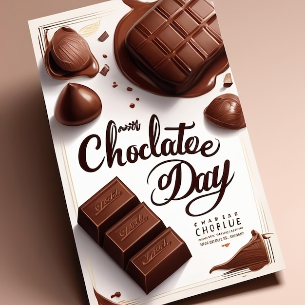 Posterontwerp voor de Werelddag van de Chocolade