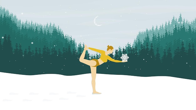 Photo posturas de yoga ilustradas