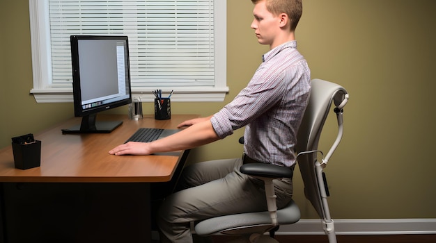 Posture Correction Exercises Desk Job Ergonomics