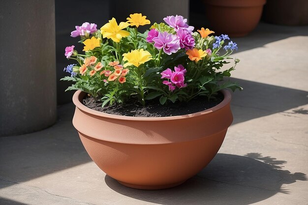 Photo a pot of flower for decoration