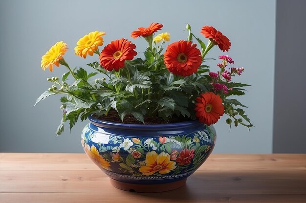 Photo a pot of flower for decoration