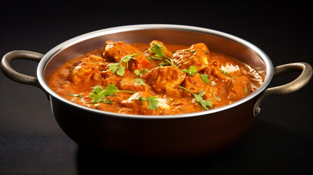 Premium AI Image A Pot Of Food With Meat And Vegetables premium-ai-image-a-pot-of-food-with-meat-and-vegetables