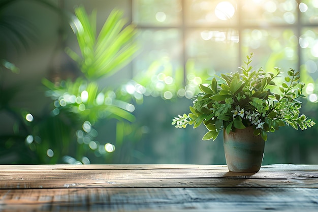 緑の植物のポット