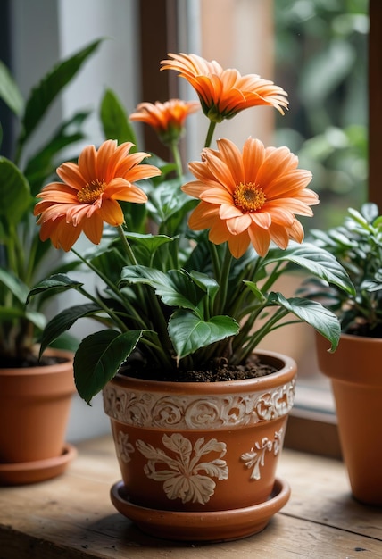 a pot with flowers on it that says quot geranium quot