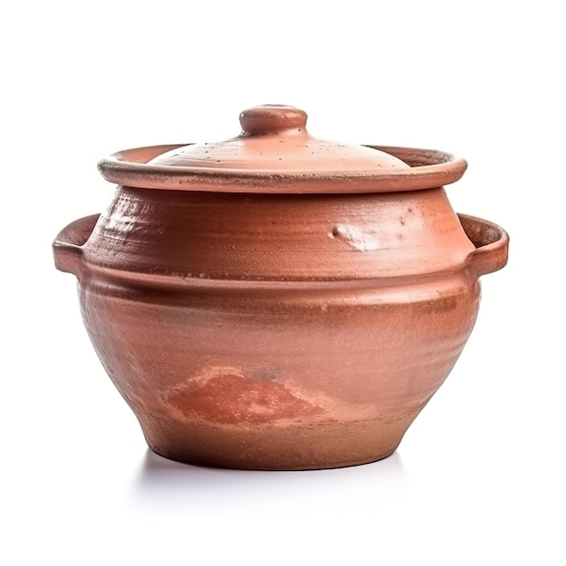 Photo a pot with a lid that says 