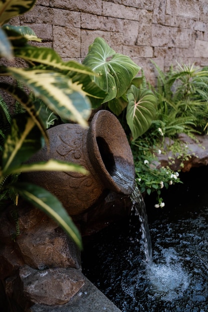 A pot with a plant in it