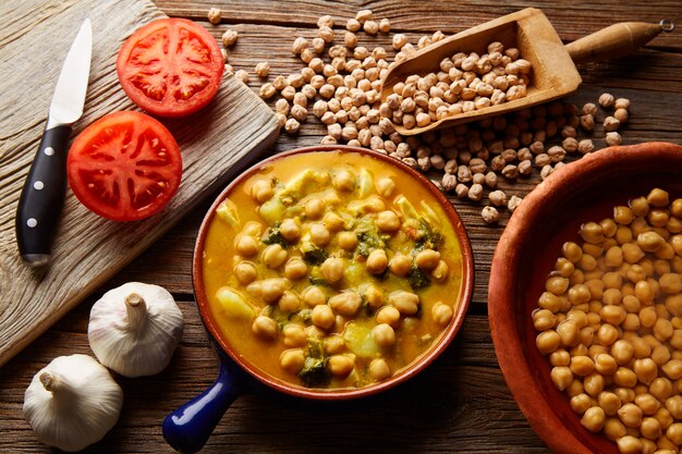 Potaje de Garbanzos kikkererwtenstoofpot Spanje