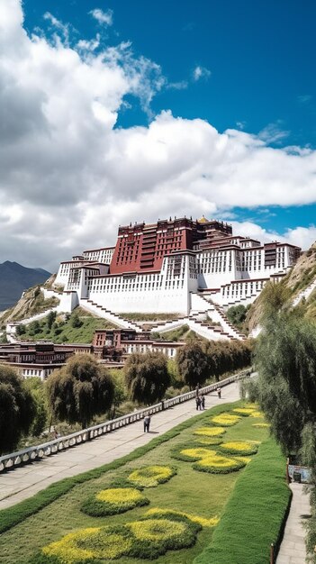 Дворец потала расположен в тибете.