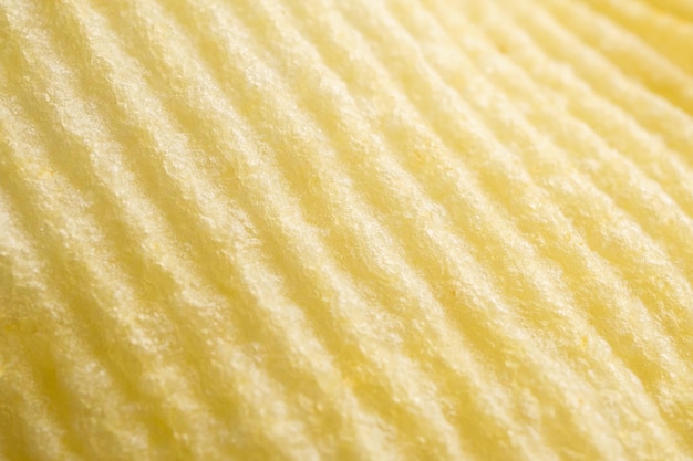 Potato chip texture background closeup