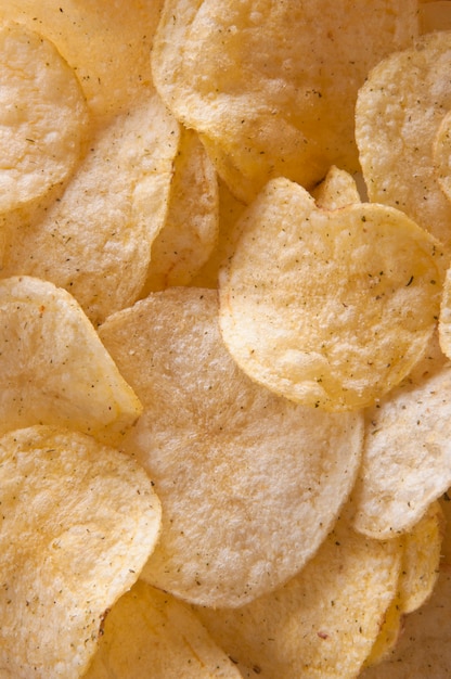 Photo potato chips pattern