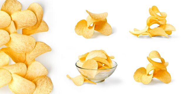 Photo potato chips set