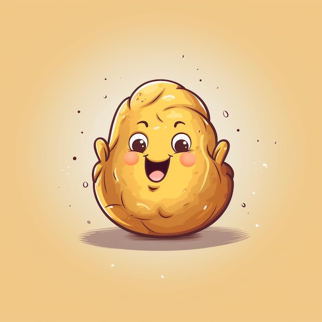 Potato food cartoon logo 10