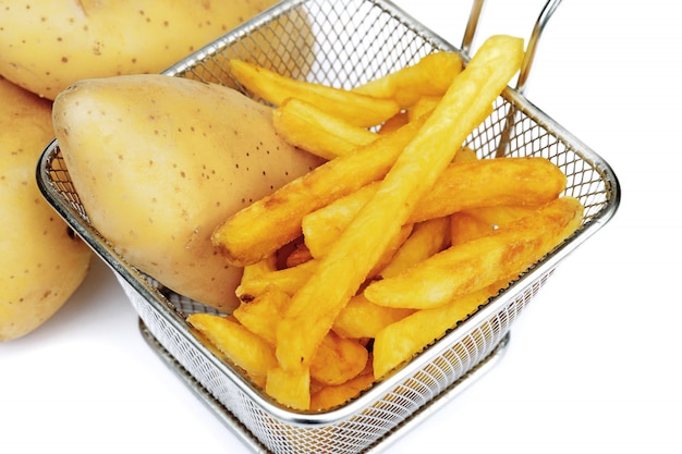 potato fry or french fries isolated