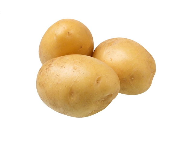 Photo potato isolated on white