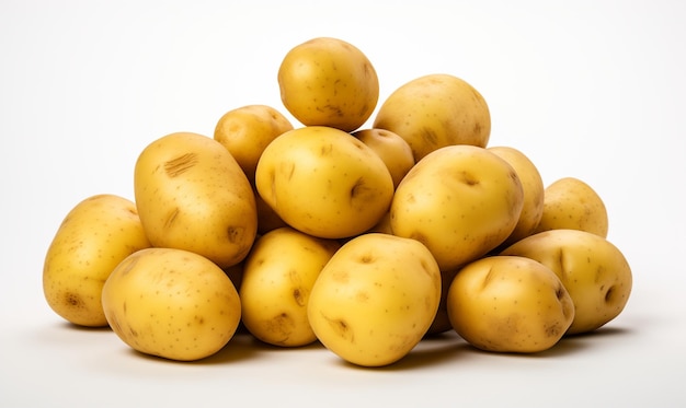 potato on isolated white