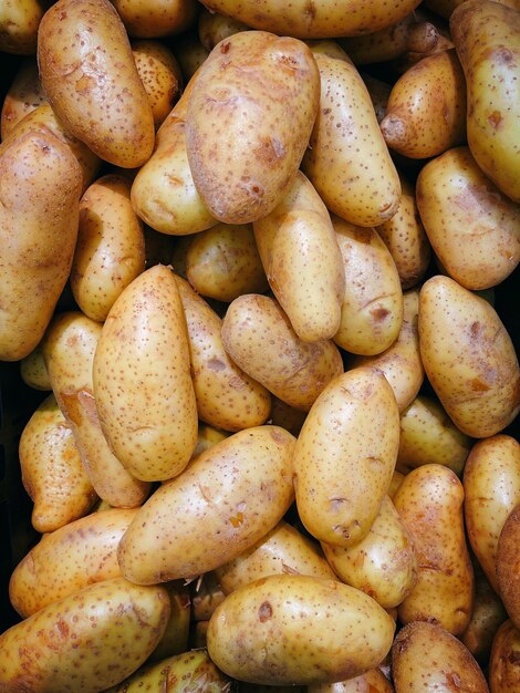 Foto patate biologiche sul mercato