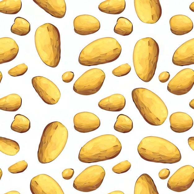 potato seamless pattern