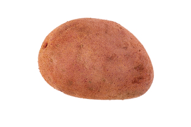 Potato tuber isolated on a white surface