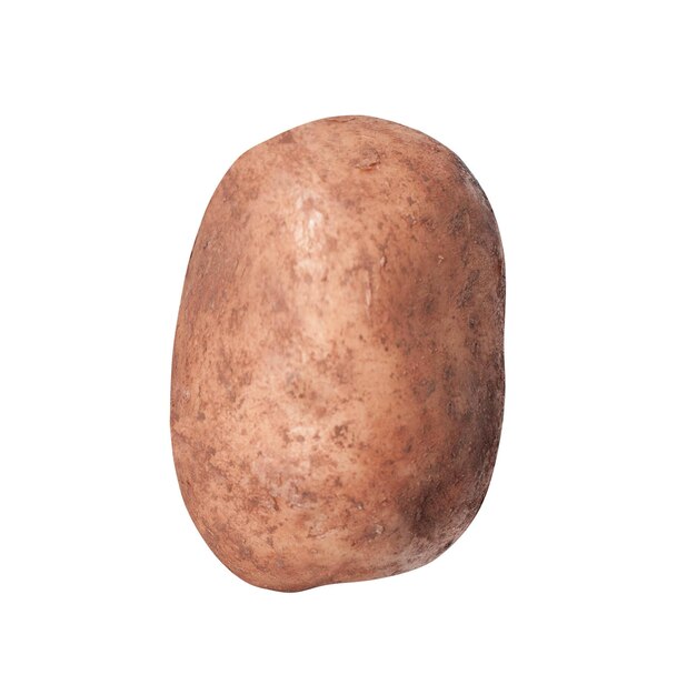 Potato on white background