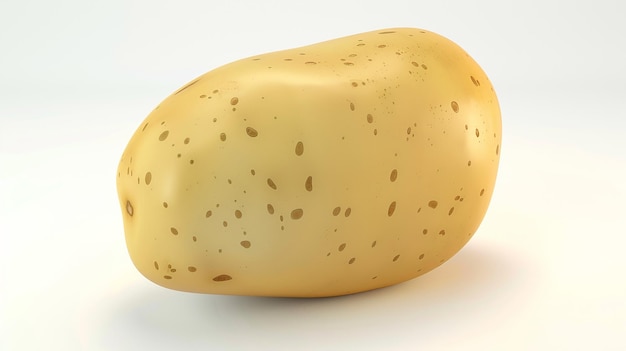 a potato with a brown spot on it is shown