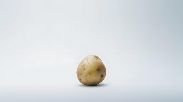 Photo potatoe on the white background