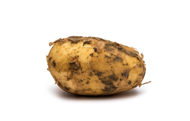 Potatoes isolated on white background